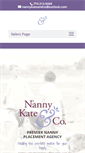 Mobile Screenshot of nannykateandco.com